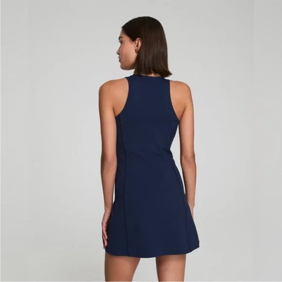 SPANX Shape Get Moving Zip Front Dress in Timeless Navy - Picture 5 of 9